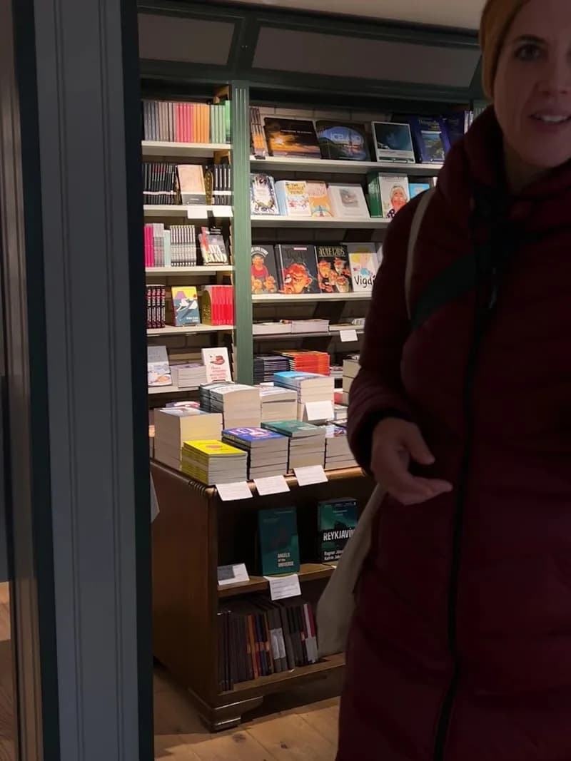 View of Compendium Bookstore in Reykjavik, RVK