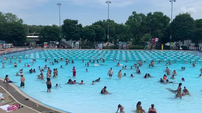 View of Complexe aquatique du parc Jean-Drapeau in Montreal, QC