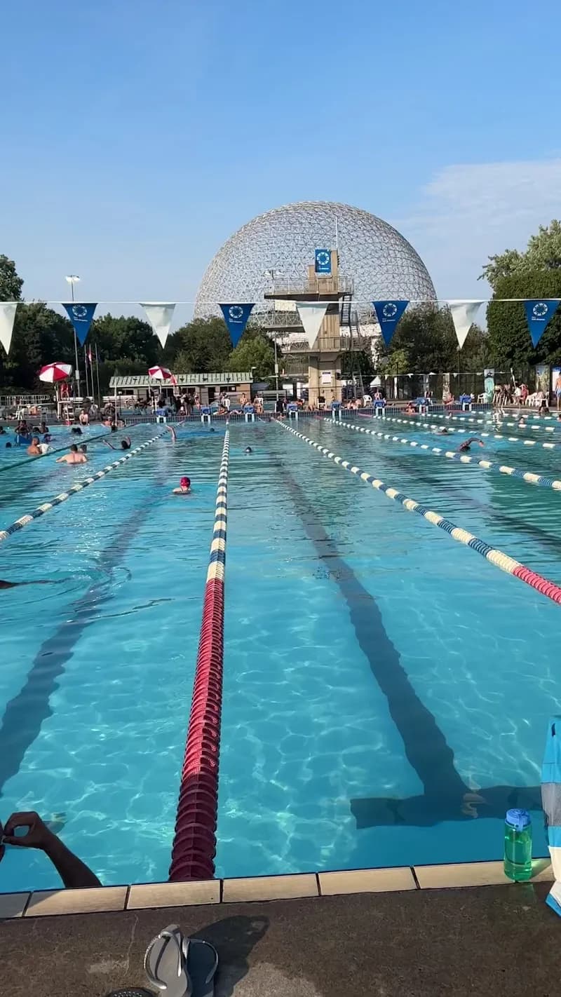 View of Complexe aquatique du parc Jean-Drapeau in Montreal, QC
