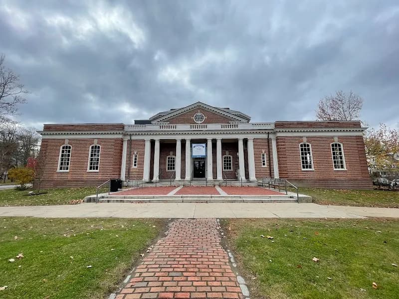 View of Concord Free Public Library in Concord, MA