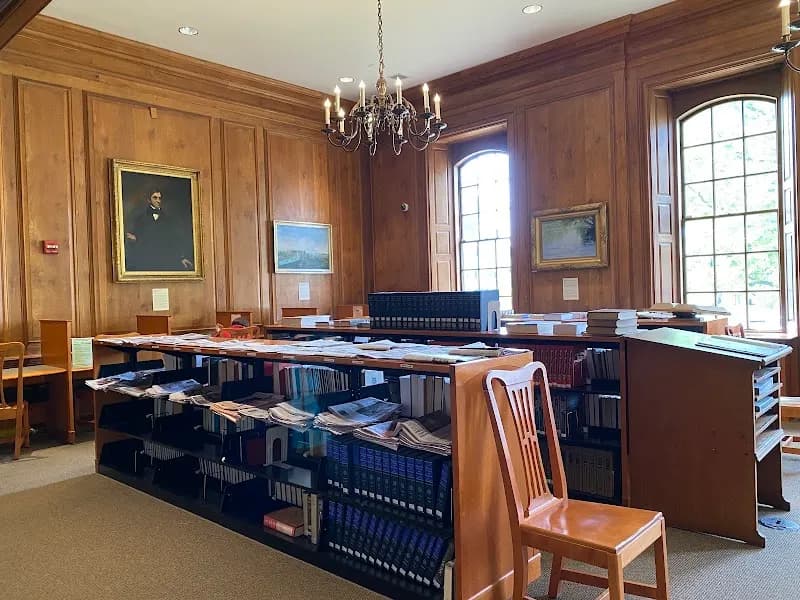 View of Concord Free Public Library in Concord, MA