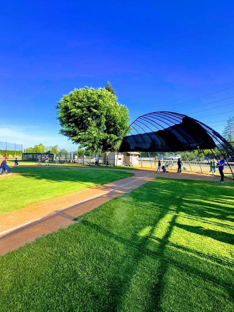 View of Congress Springs Park in Saratoga, CA