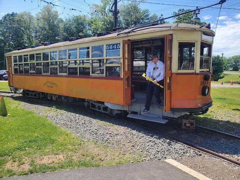 View of Connecticut Trolley Museum in Hartford, CT