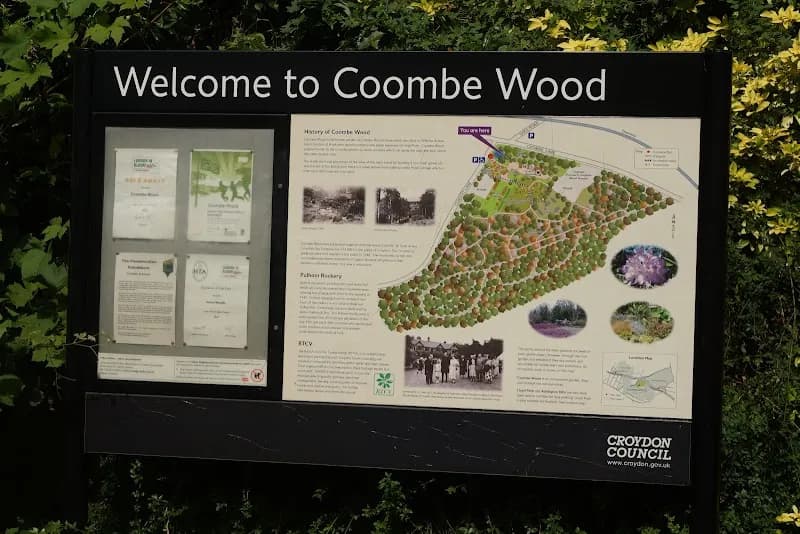 Coombe Wood Gardens park in Wimbledon, London