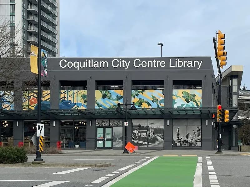 View of Coquitlam Public Library, City Centre Branch in Coquitlam, BC