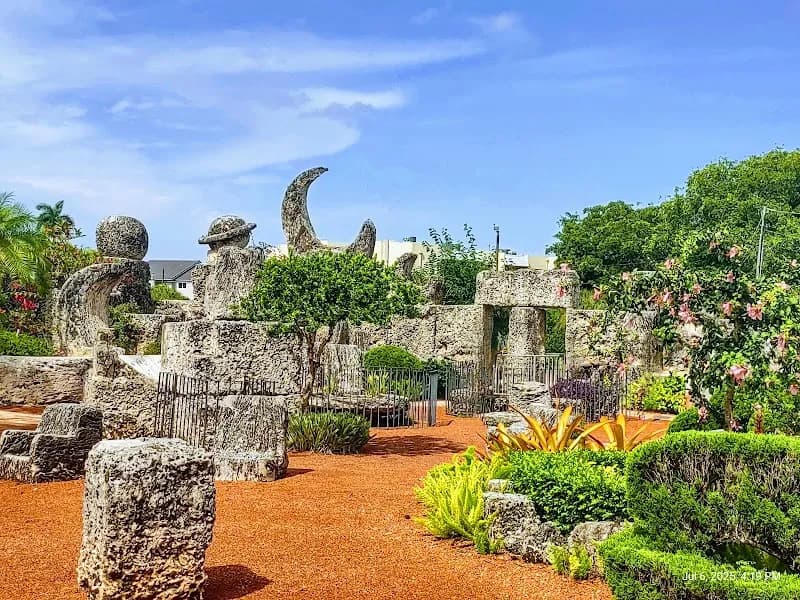 View of Coral Castle in Homestead, FL