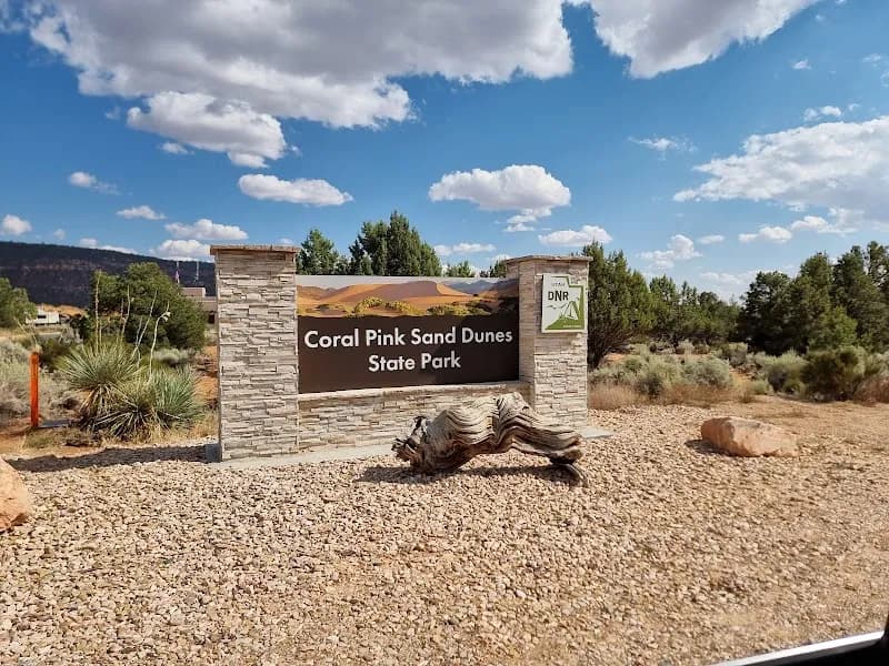 View of Coral Pink Sand Dunes State Park in Springdale, UT