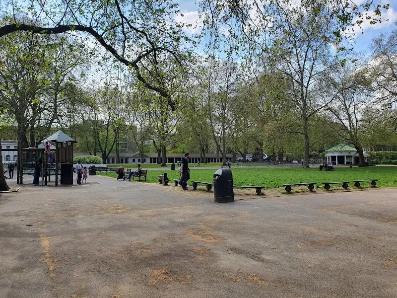 View of Coram's Fields in London, LDN