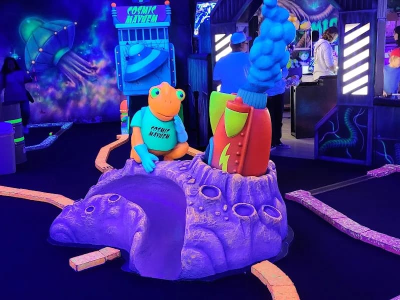 View of Cosmic Mayhem: Black Light Mini Golf and Bar in San Antonio, TX