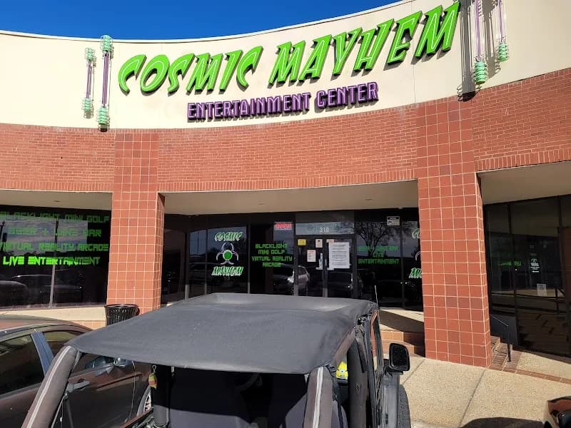 View of Cosmic Mayhem: Black Light Mini Golf and Bar in San Antonio, TX