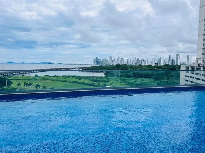 View of Costa del Este Waterfront in Punta Pacifica, PA