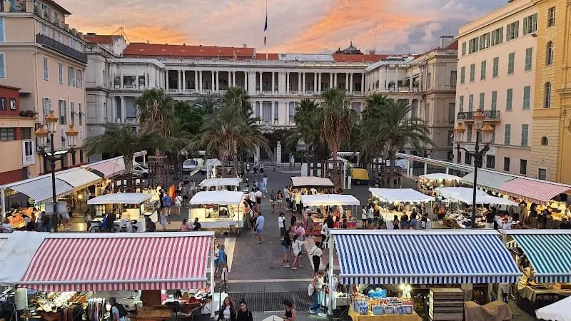 View of Cours Saleya in Cagnes-sur-Mer, PACA