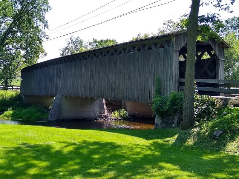 View of Covered Bridge County Park in Cedarburg, WI