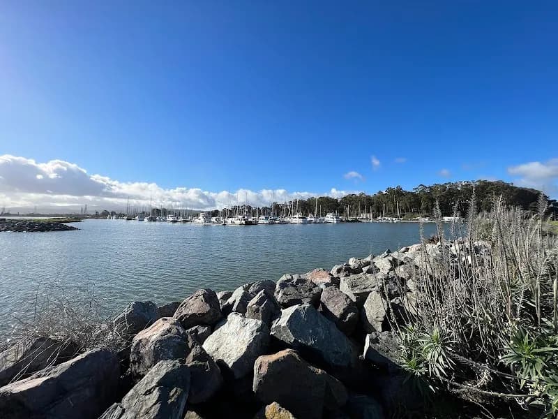 View of Coyote Point Recreation Area in San Mateo, CA