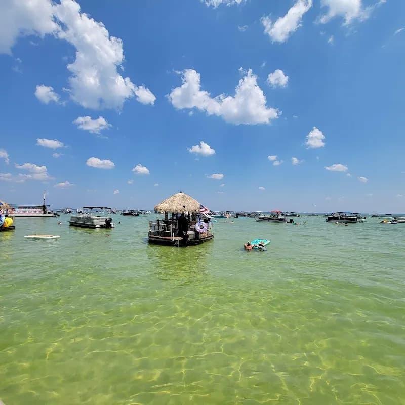 View of Crab Island in Destin, FL