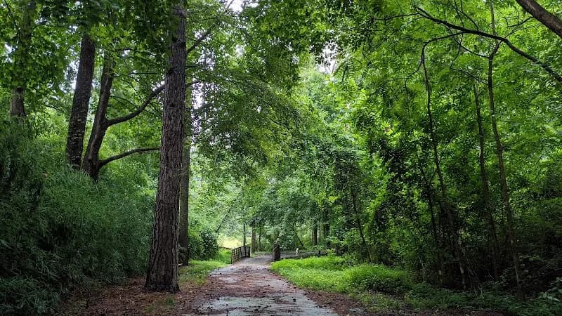 View of Crabtree Creek Trail in Crabtree Valley, NC