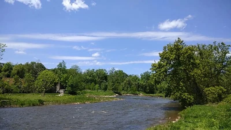 View of Credit River in Streetsville, ON