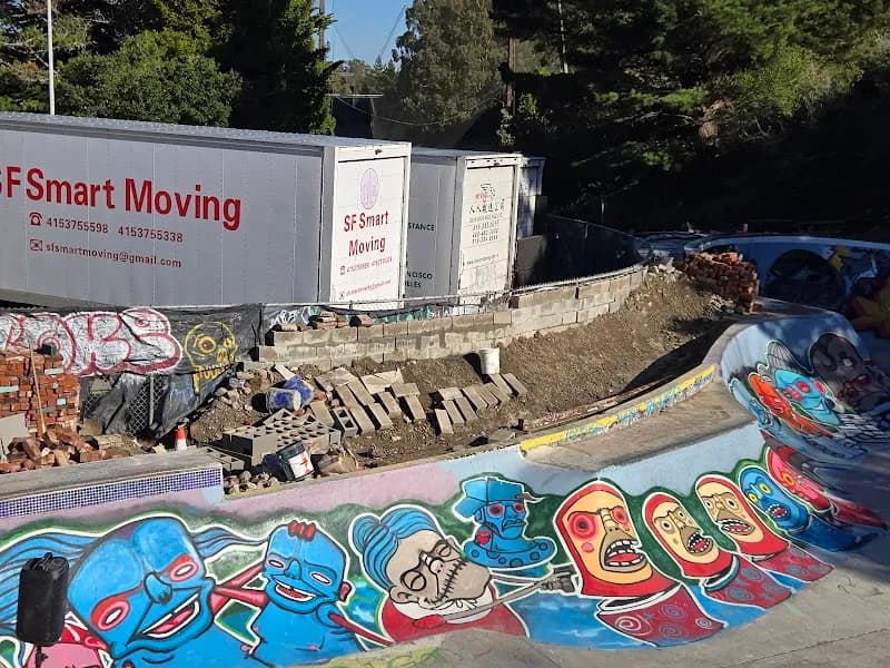 View of Crestmoor Canyon in San Bruno, CA