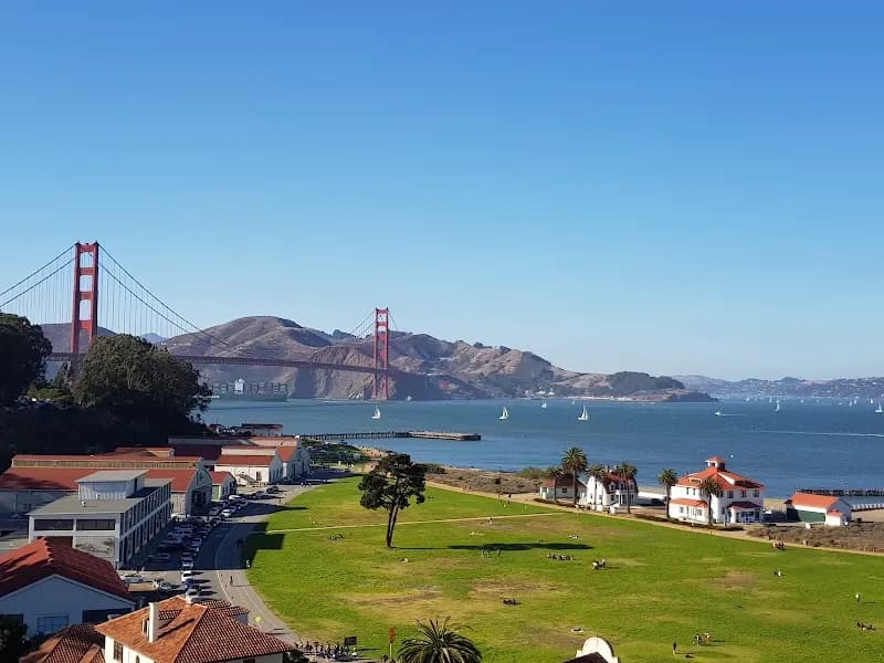 View of Crissy Field in San Francisco, CA