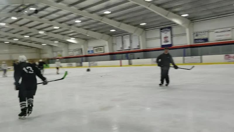 View of Crystal Fieldhouse Ice Arena in Vulcan, MI