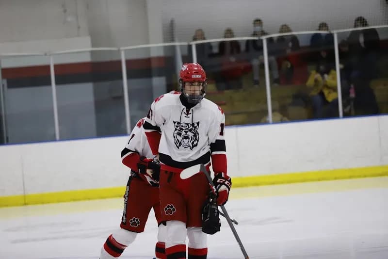 View of Crystal Fieldhouse Ice Arena in Vulcan, MI