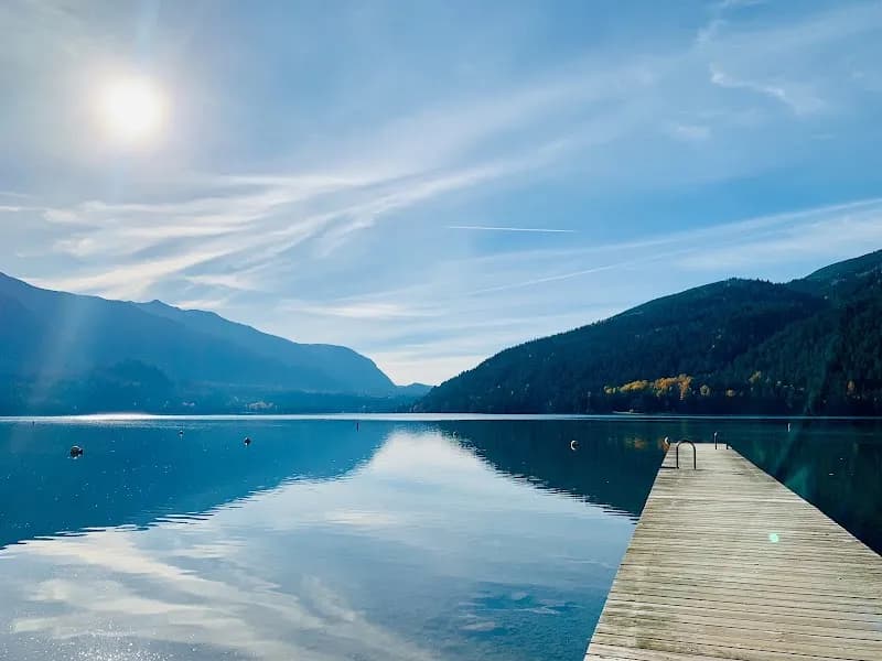 View of Cultus Lake Provincial Park in Chilliwack, BC