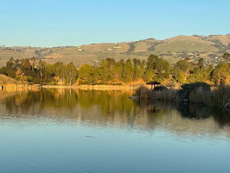 View of Cunningham Lake in Berryessa, CA