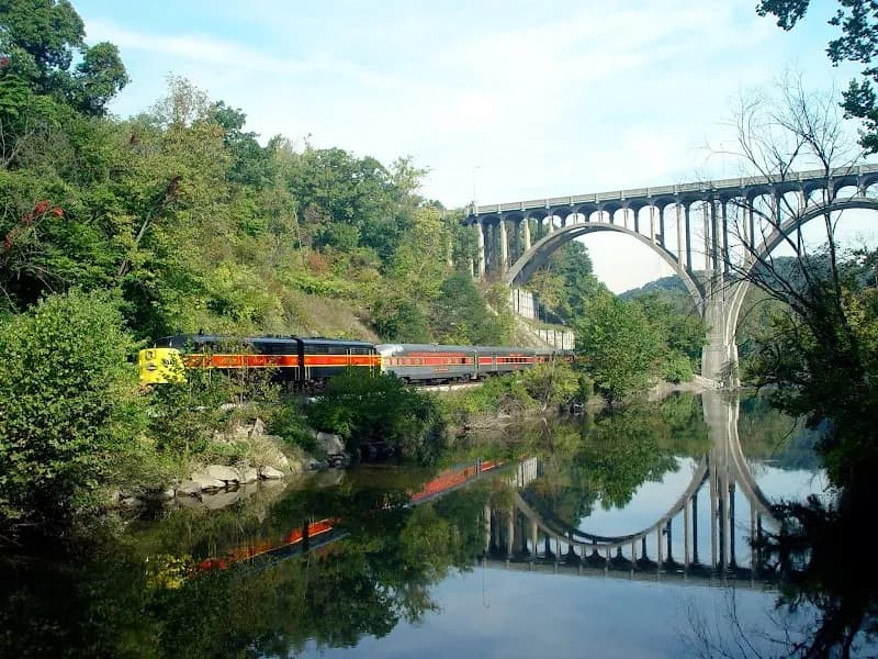 Cuyahoga Valley Scenic Railroad Rockside Station transit depot in Independence, OH