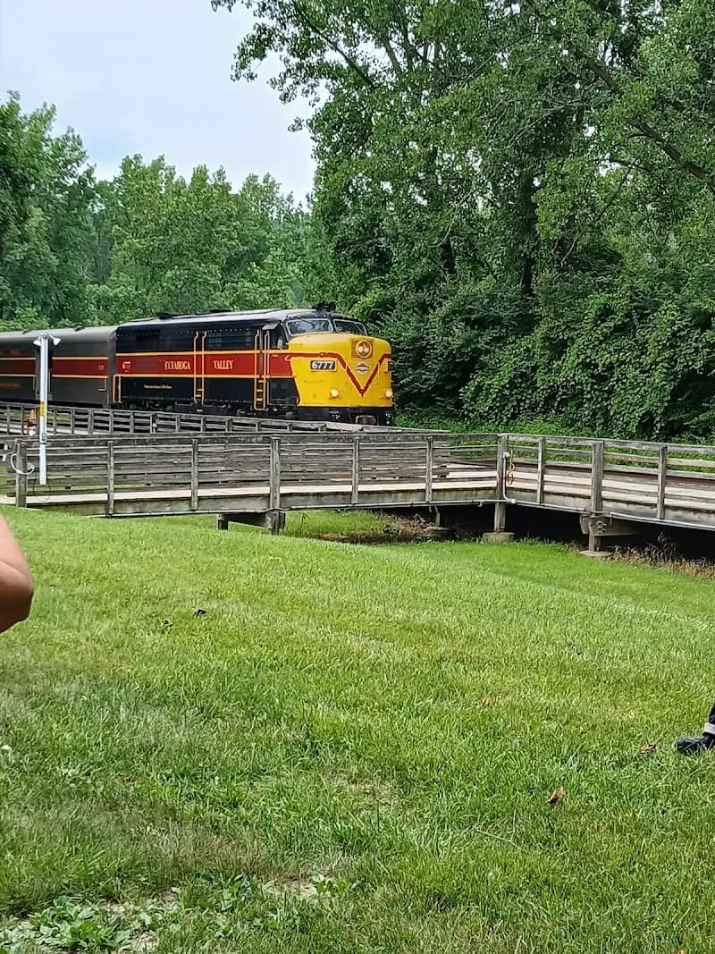 View of Cuyahoga Valley Scenic Railroad Rockside Station in Independence, OH