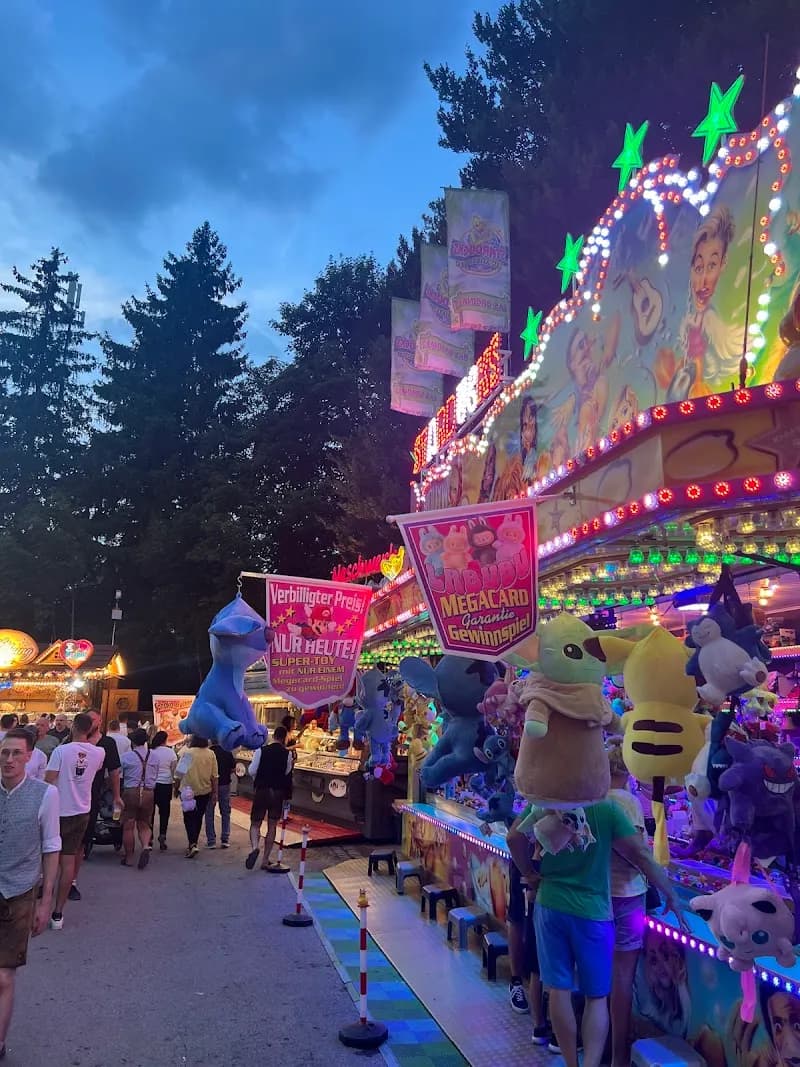 View of Dachauer Volksfest in Dachau, BY