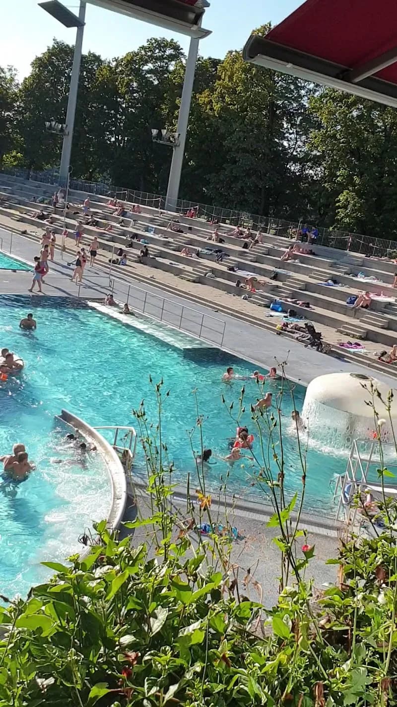 View of Dantebad in Neubiberg, BY