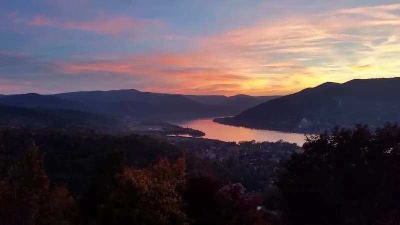 "Danube Bend" Panorama Lookout observation deck in Szentendre, Budapest