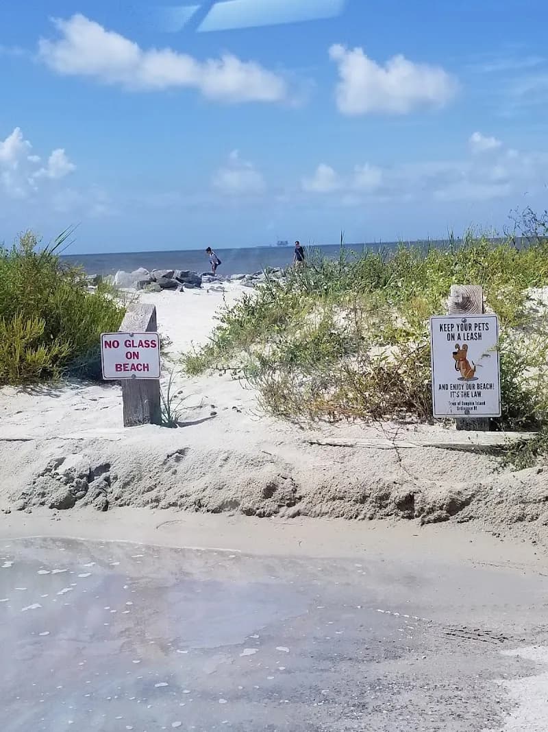 View of Dauphin Island East End Public Beach in Mobile, AL