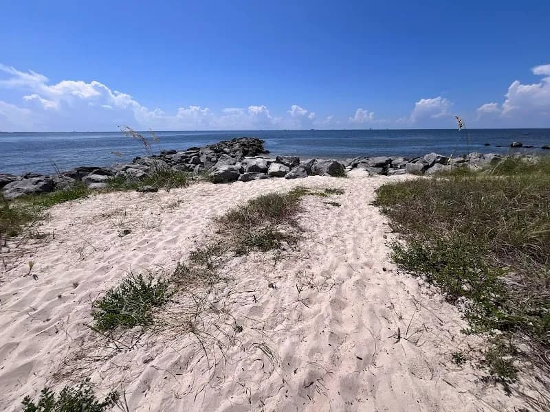 View of Dauphin Island East End Public Beach in Mobile, AL