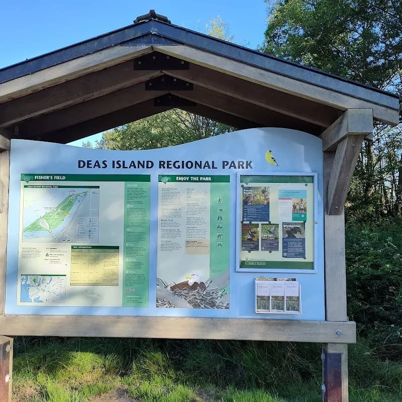 View of Deas Island Regional Park in South Delta, BC