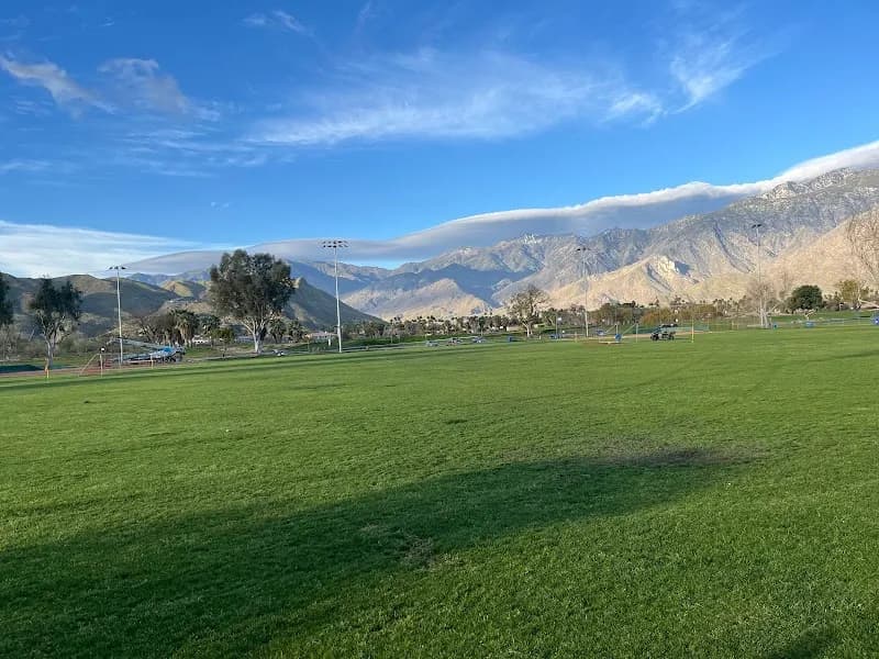 View of Demuth Park in Palm Springs, CA