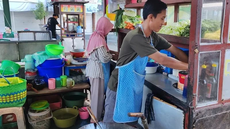 View of Denpasar Night Market (Pasar Malam) in Denpasar, Bali