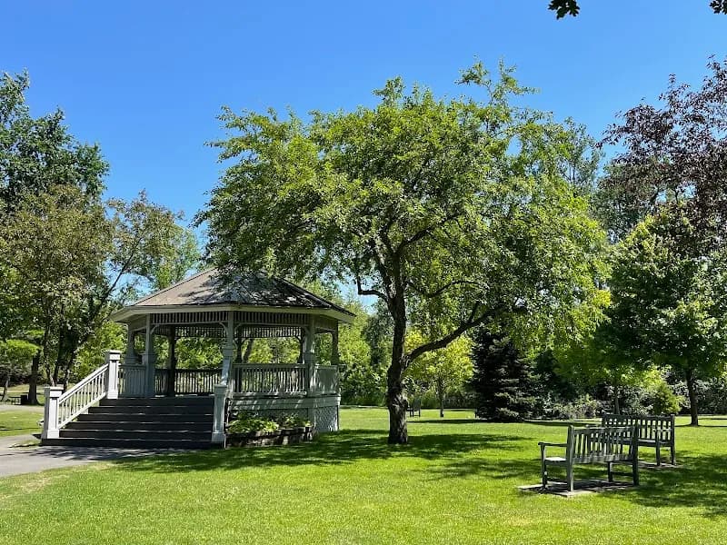 View of Depot Park in Village of Clarkston, MI