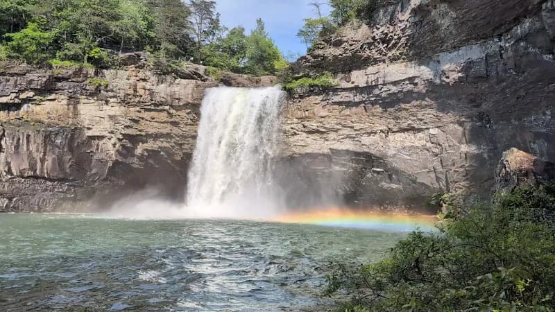 View of DeSoto Falls Trailhead-Working Vehicles in Mentone, AL
