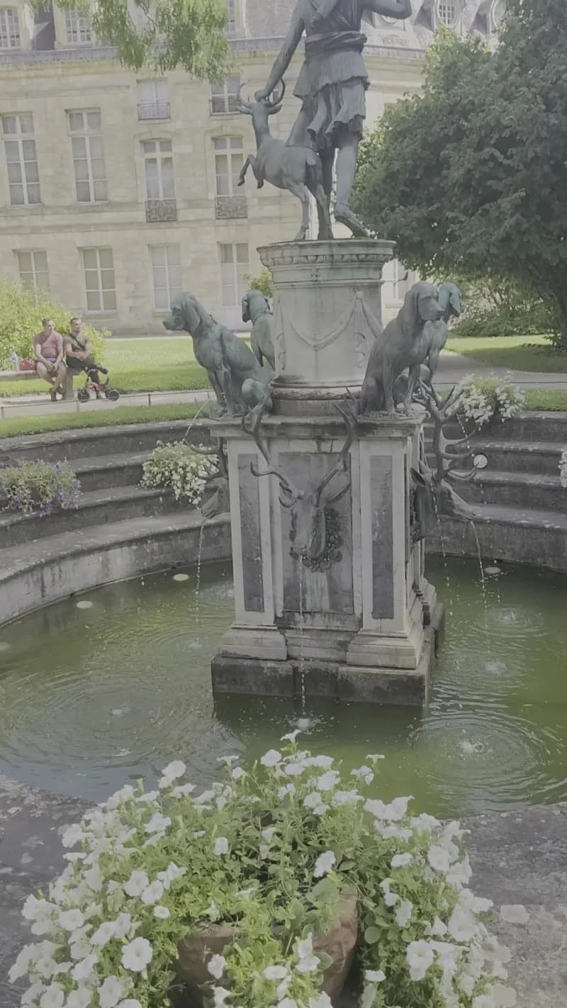View of Diana Garden in Fontainebleau, IDF