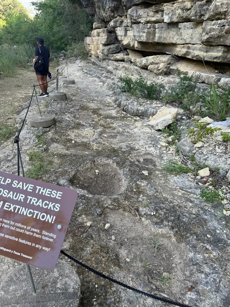 View of Dinosaur Tracks in Government Canyon in Bulverde, TX