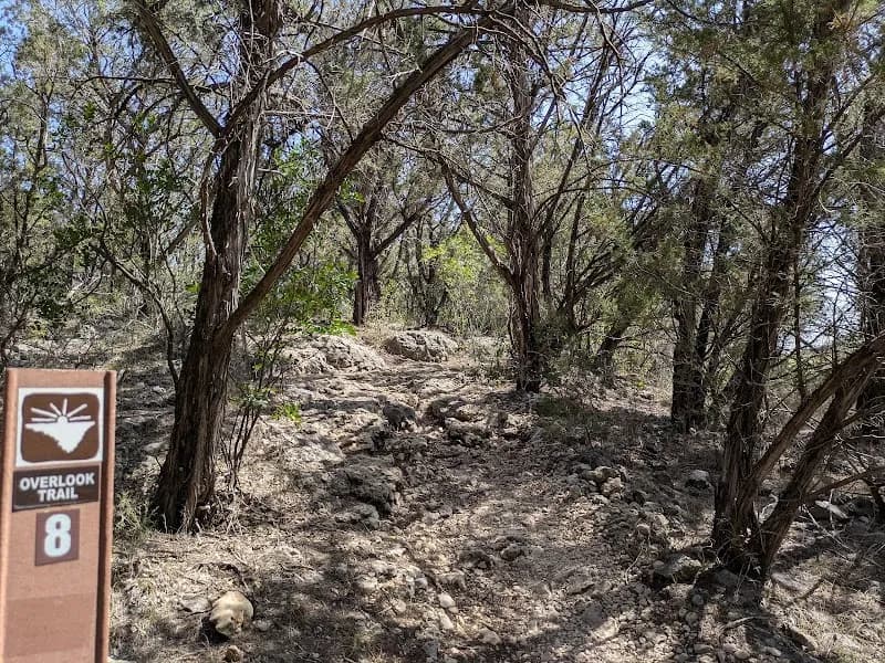 View of Dinosaur Tracks in Government Canyon in Bulverde, TX