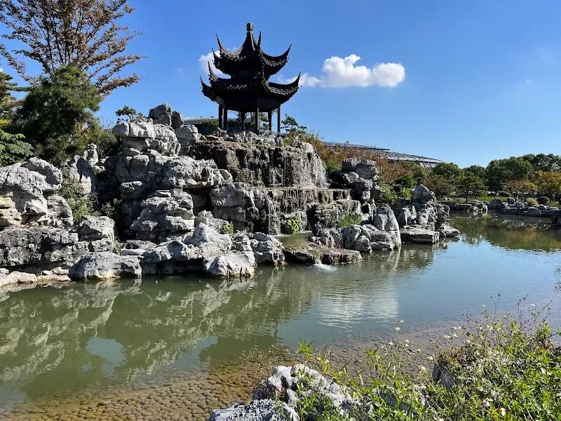 View of Dishui Lake Park in Minhang, SH