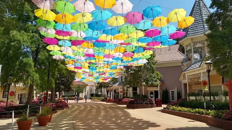 View of Dollywood in Pigeon Forge, TN