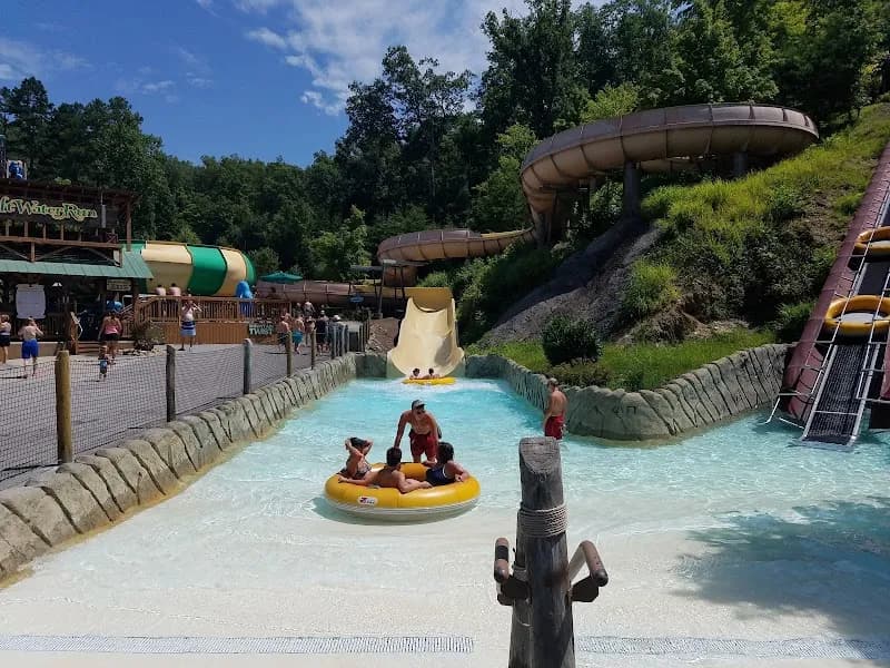 View of Dollywood's Splash Country in Pigeon Forge, TN