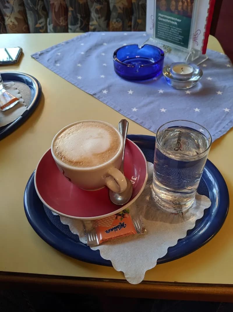 View of Donaufelder Markt Café in Leopoldau, VIE