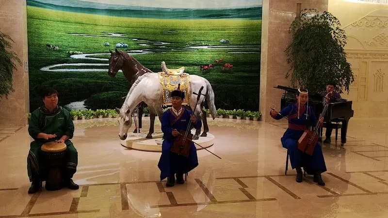 View of Dongjing Lake Park in Zhangjiakou, Beijing