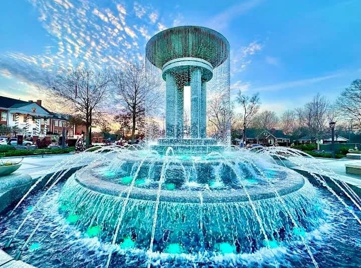 View of Downtown Cary Park in Cary, NC