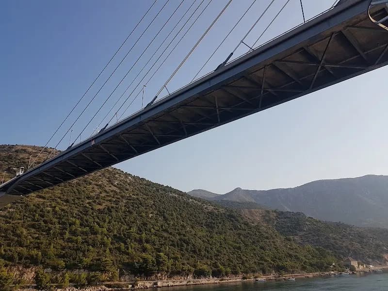View of Dr. Franjo Tuđman Bridge in Dubrovnik, DN