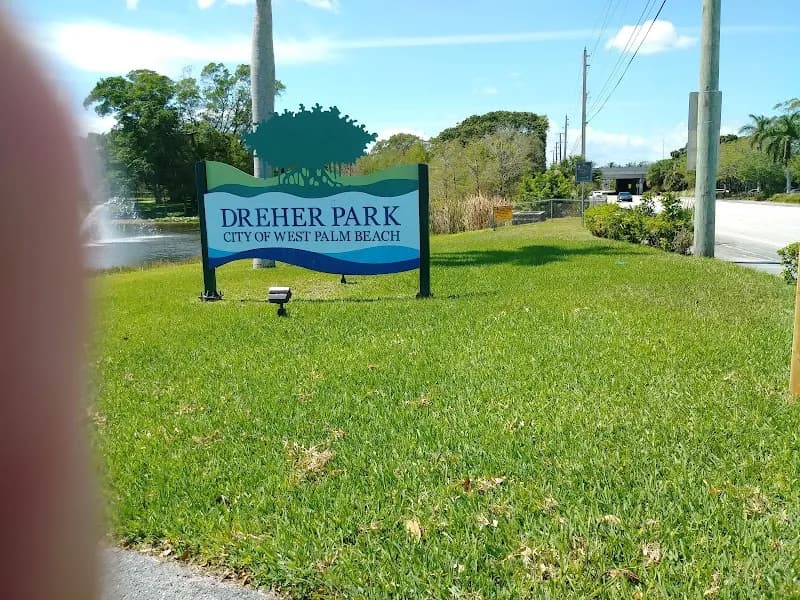 View of Dreher Park in West Palm Beach, FL